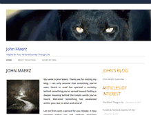 Tablet Screenshot of johnmaerz.com